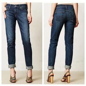 AG Adriano Goldschmied Women's Jeans The Nikki SZ 32 Relaxed Skinny Blue Casual